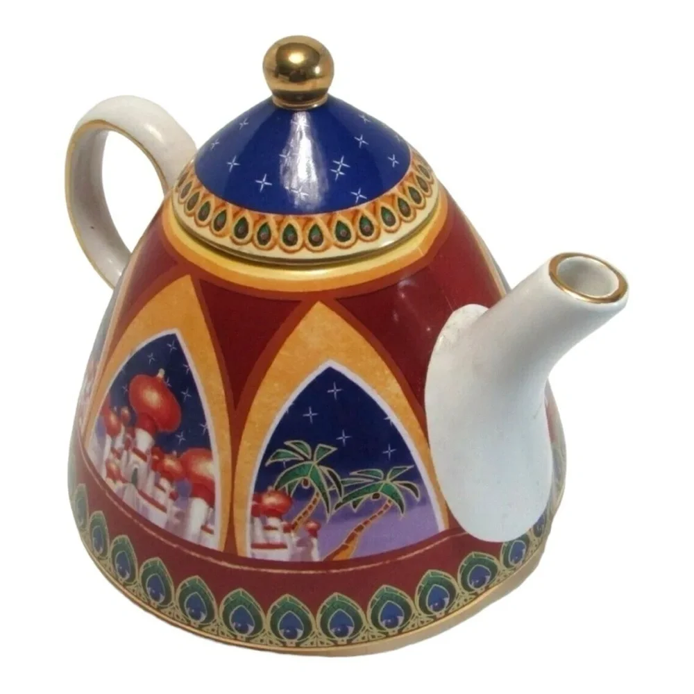 Designer Anthony Mark Hankins Teapot Arabian Scenes Signed